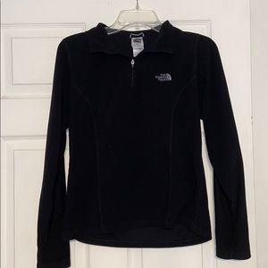 North face Black quarter zip